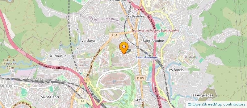 localisation de l'entreprise I.C.I à MARSEILLE