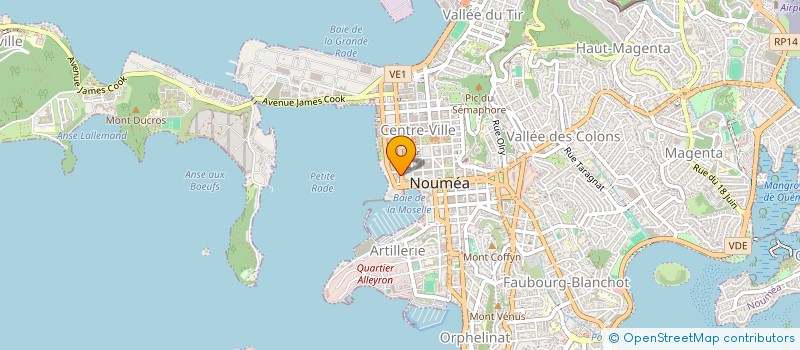 localisation de l'entreprise I.C.I INTERNATIONAL CONSULTING IMPORT à NOUMEA