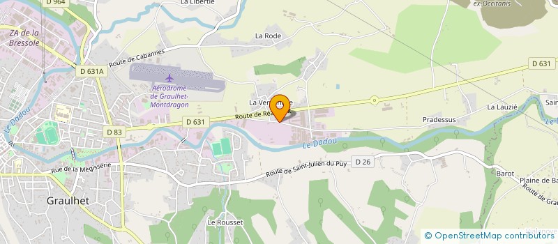 localisation de l'entreprise I.C.J. CREATION SARL  GRAULHET