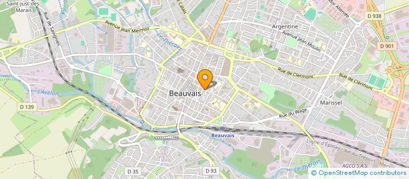localisation de l'entreprise I.C.N à BEAUVAIS