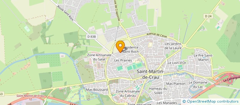 localisation de l'entreprise I.C.O. SOLAIRE à SAINT-MARTIN-DE-CRAU