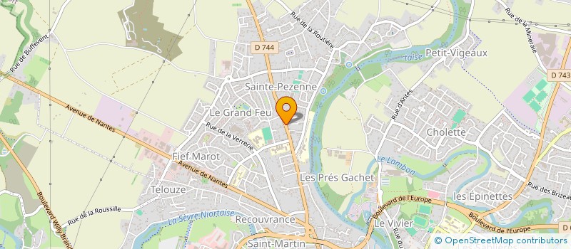 localisation de l'entreprise I C P COMMUNICATION à NIORT