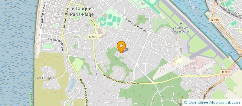 localisation de l'entreprise I.C.R.A.  LE TOUQUET-PARIS-PLAGE