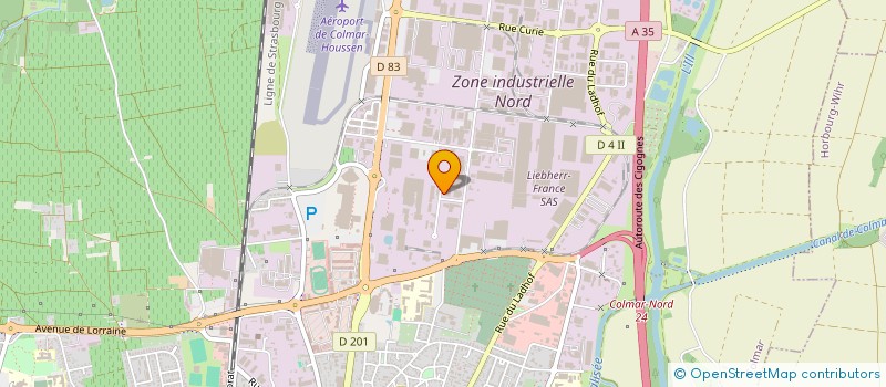 localisation de l'entreprise I.C.R. INGENIERIE CONCEPTION REALISATION à COLMAR