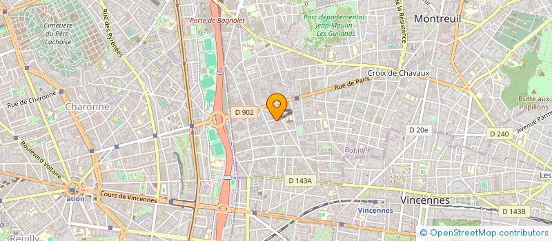 localisation de l'entreprise I.C.S à MONTREUIL