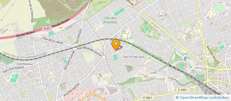 localisation de l'entreprise I.C.S à LENS