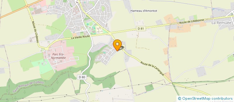 localisation de l'entreprise I.C.S.B. FRANCE à SAINT-ROMAIN-DE-COLBOSC