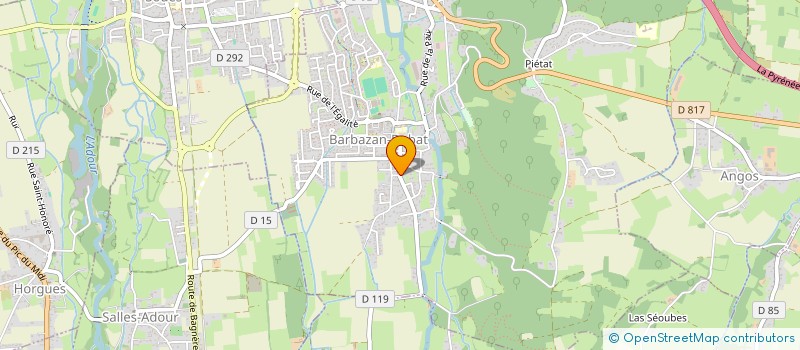 localisation de l'entreprise I.C.S - SCI  BARBAZAN DEBAT