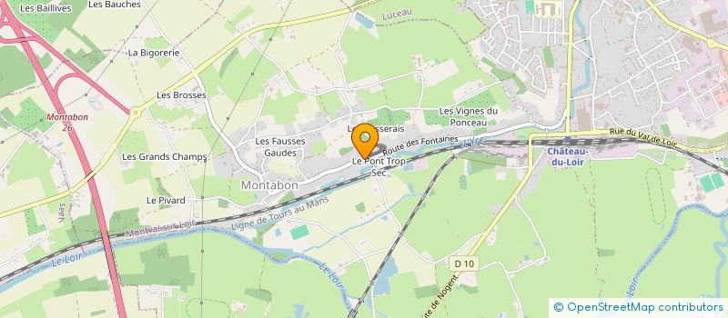 localisation de l'entreprise I CAN SPEAK ENGLISH  MONTVAL-SUR-LOIR