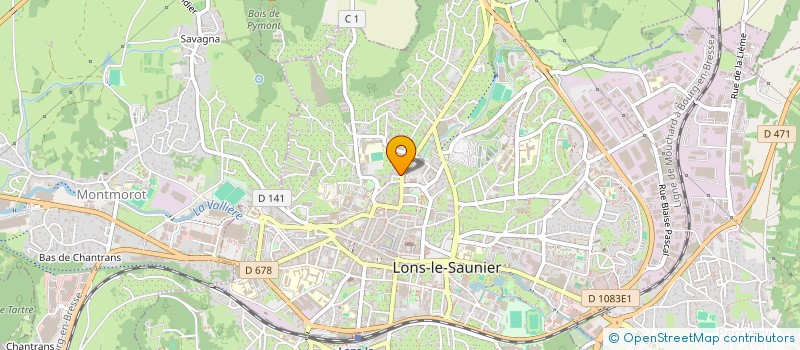 localisation de l'entreprise I.CARE à LONS-LE-SAUNIER