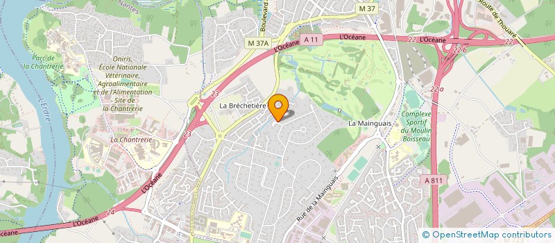 localisation de l'entreprise I-CARE à CARQUEFOU