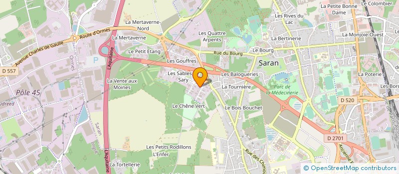 localisation de l'entreprise I-CATALYSE à SARAN