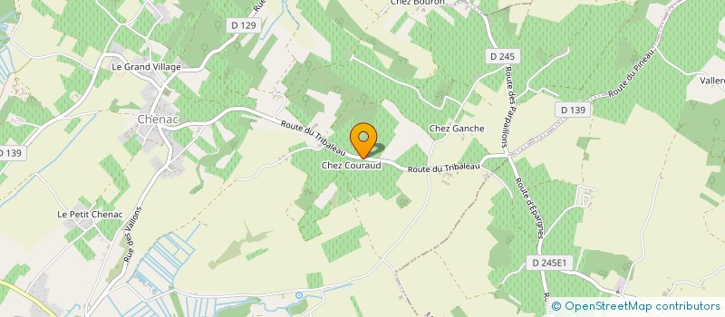 localisation de l'entreprise I COCHAIN  CHENAC-SAINT-SEURIN-D'UZET