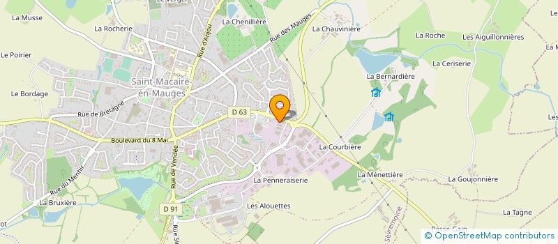 localisation de l'entreprise I.CODE  SEVREMOINE