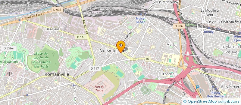 localisation de l'entreprise I CODE à NOISY-LE-SEC