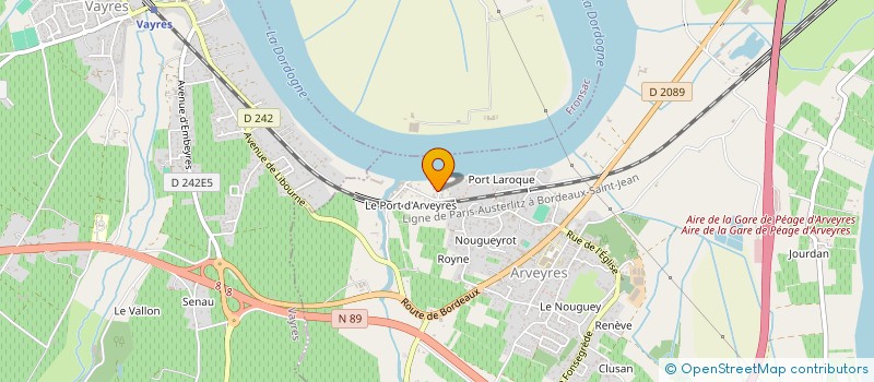 localisation de l'entreprise I-COMM  ARVEYRES