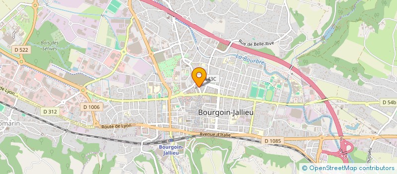 localisation de l'entreprise I COMM IMAGINE  BOURGOIN-JALLIEU