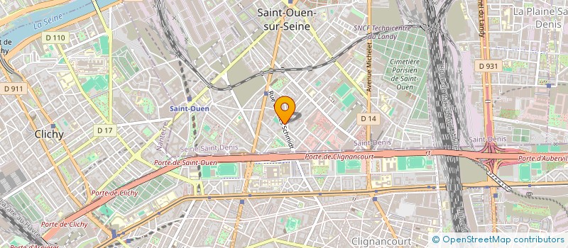 localisation de l'entreprise I-CONNECT à SAINT-OUEN-SUR-SEINE