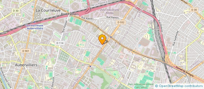 localisation de l'entreprise I-CONSULTING à LA COURNEUVE