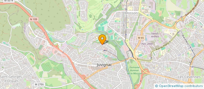 localisation de l'entreprise I-CONSULTING à JUVIGNAC