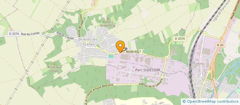 localisation de l'entreprise I.D à BRIERES-LES-SCELLES