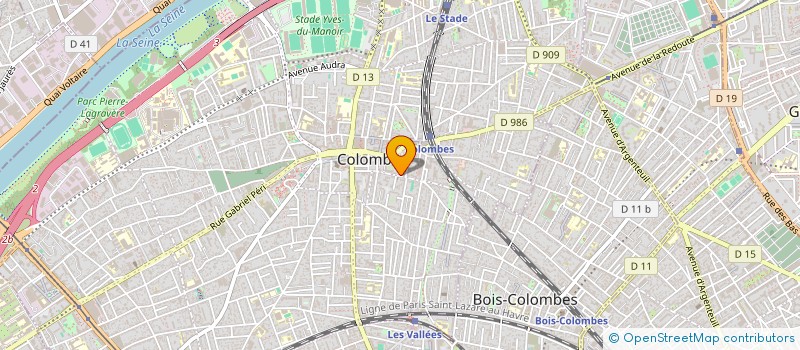 localisation de l'entreprise I.D.A à COLOMBES