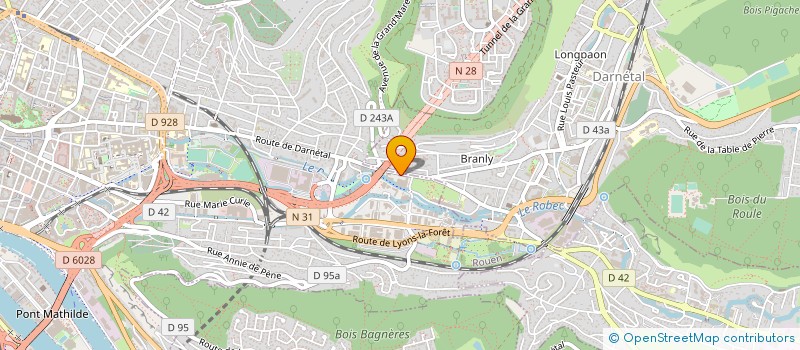 localisation de l'entreprise I.D.A. - B.E.T. STRUCTURES à ROUEN