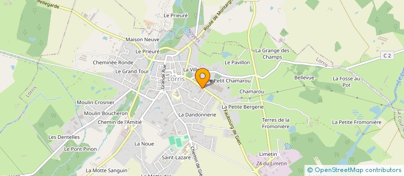 localisation de l'entreprise I.D.A.M à LORRIS
