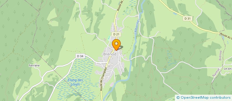 localisation de l'entreprise I.D.C.  BRENOD