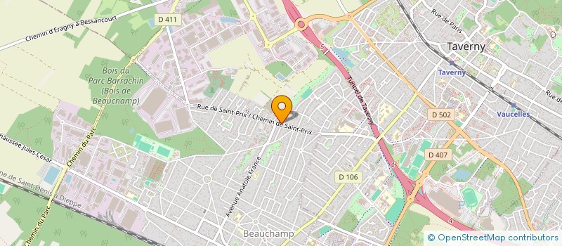 localisation de l'entreprise I.D.C.92 à TAVERNY