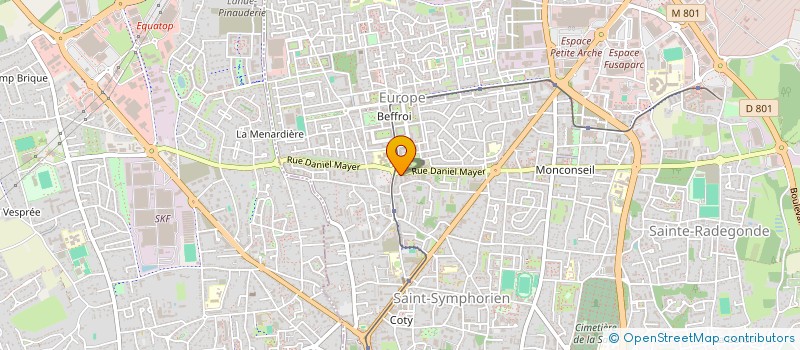 localisation de l'entreprise I. D. CONCEPT  TOURS