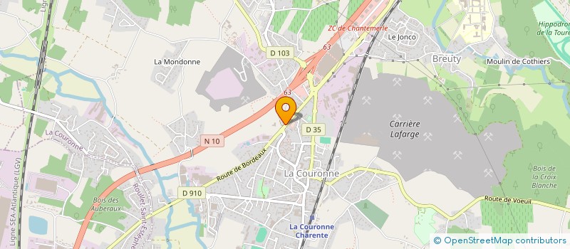 localisation de l'entreprise I.D. CONSEILS  LA COURONNE