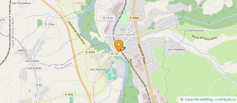 localisation de l'entreprise I.D.D à SAINT-YORRE