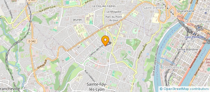 localisation de l'entreprise I D D EAU  SAINTE-FOY-LES-LYON