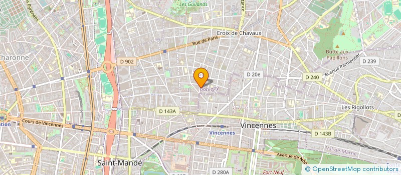 localisation de l'entreprise I.D.D.R. à MONTREUIL