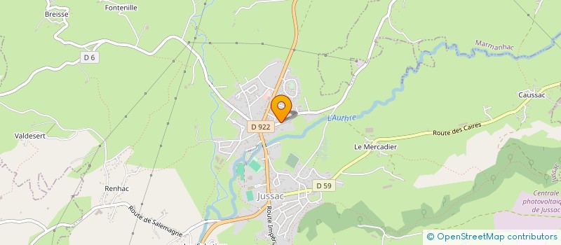 localisation de l'entreprise I.D. DIODES MULTI SERVICES à JUSSAC