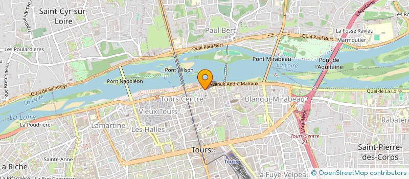 localisation de l'entreprise I.D.E.  TOURS