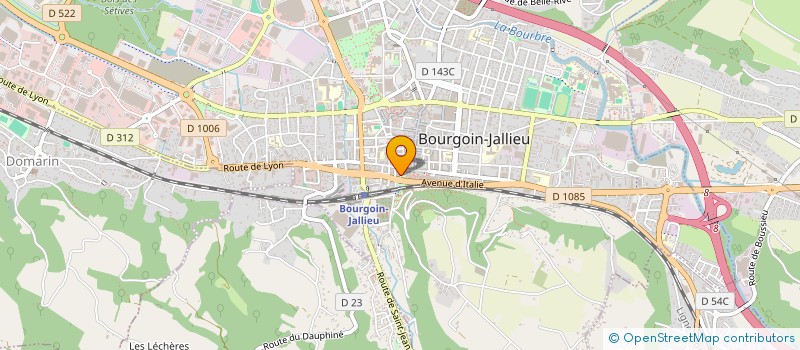 localisation de l'entreprise I.D.E.A. à BOURGOIN-JALLIEU