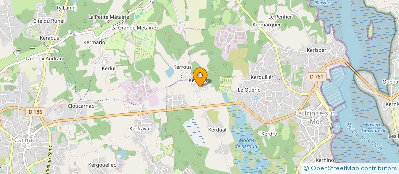 localisation de l'entreprise I.D.E.M.  LA TRINITE SUR MER