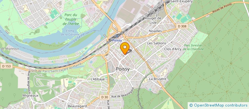 localisation de l'entreprise I D F AUDITION à POISSY