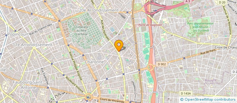 localisation de l'entreprise I. D. F. INFO à PARIS