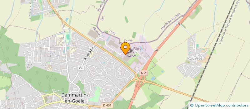 localisation de l'entreprise I.D.F.R. à DAMMARTIN-EN-GOELE