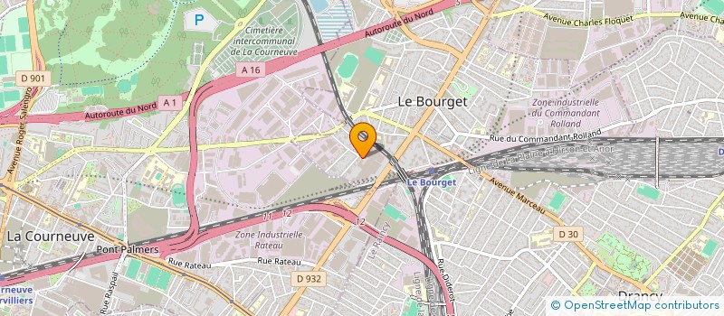 localisation de l'entreprise I.D.F SERVICES à LE BOURGET