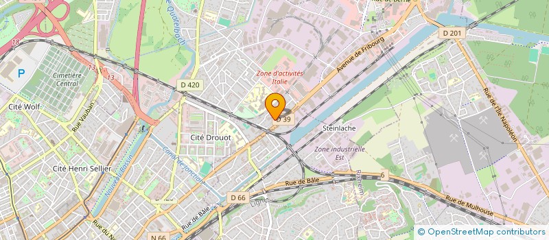 localisation de l'entreprise I.D.F SERVICES  ILLZACH