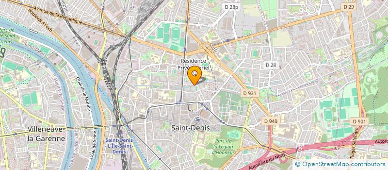 localisation de l'entreprise I.D.F TRANSPORT  SAINT-DENIS