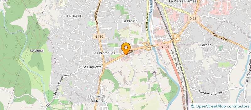 localisation de l'entreprise I.D.G.  ALES