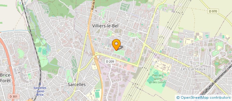 localisation de l'entreprise I.D.H à VILLIERS-LE-BEL