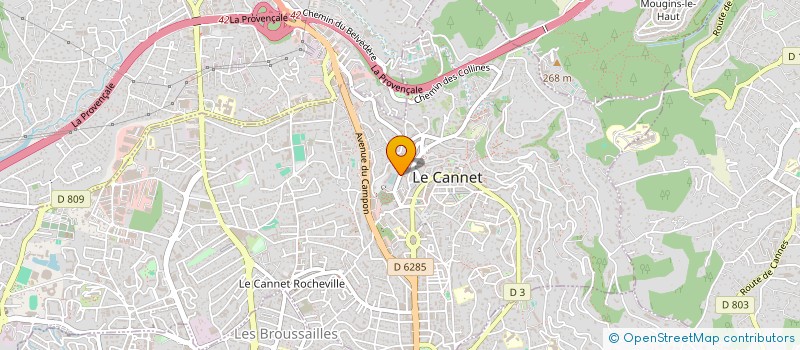 localisation de l'entreprise I.D.J à LE CANNET