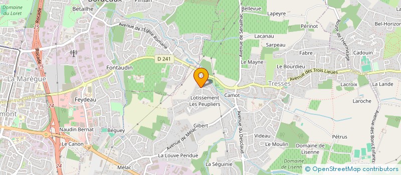 localisation de l'entreprise I.D.K.H. ASSOCIES  TRESSES