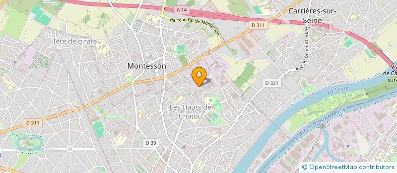 localisation de l'entreprise I D M à CHATOU